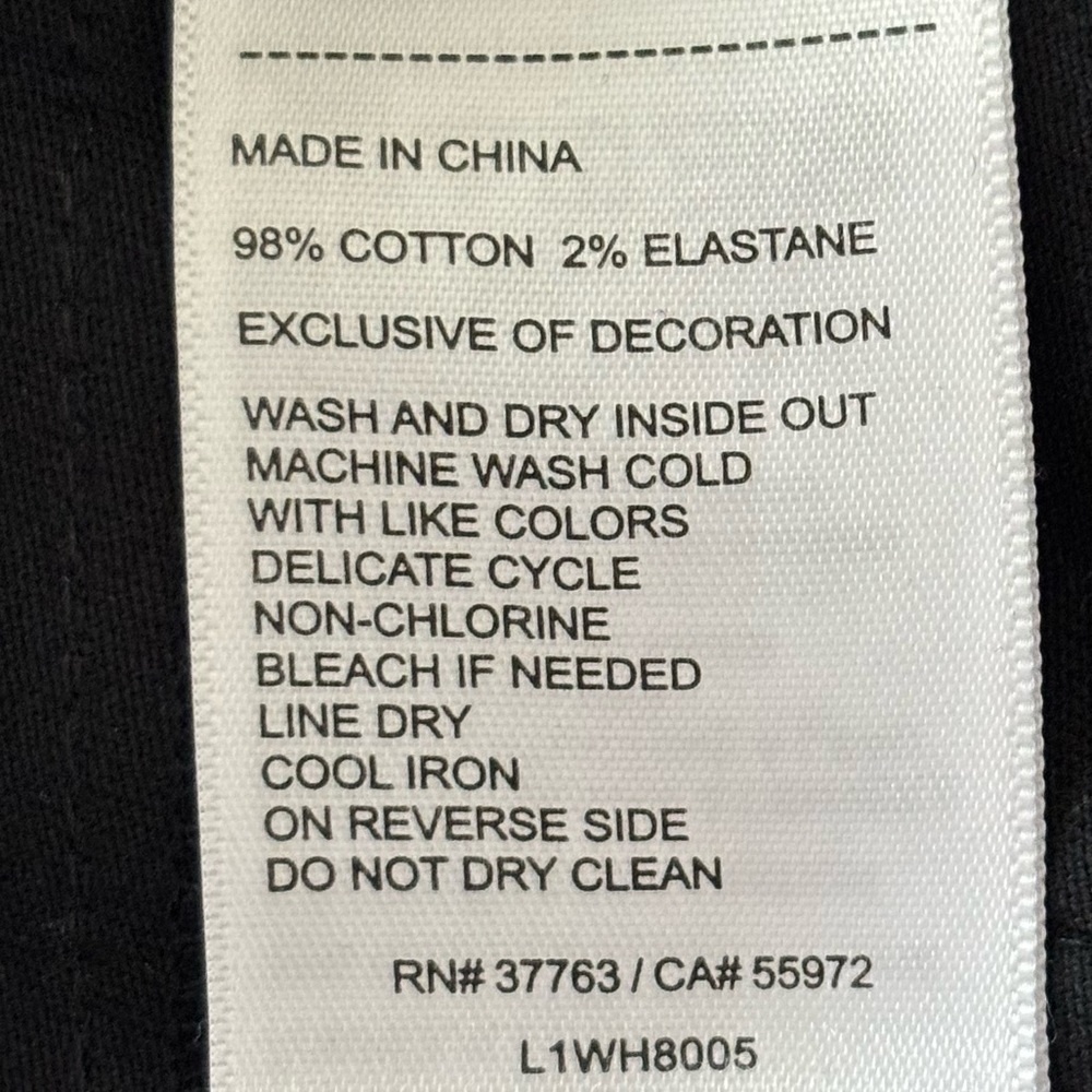 LAUNDRY by Shelli Segal Black Metallic Skinny Cropped Pants--EUC--8 - Picture 14 of 16